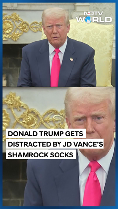 Trump Gets Distracted By Vance's Shamrock Themed Socks