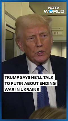 Trump Says He Will Talk To Putin About Ending Ukraine War