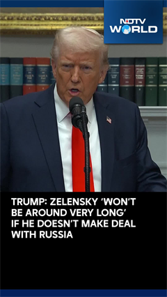 Trump Russia | Trump Says Zelensky 'Won't Be Around Very Long' If He Doesn't Make A Ceasefire Deal