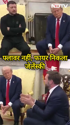 Trump Zelenskyy Argument: फ्लावर नहीं, फायर निकला जेलेंस्की, ट्रंप-वेंस चीखते रहे, लेकिन वो नहीं दबा Trump Zelenskyy Argument: फ्लावर नहीं, फायर निकला जेलेंस्की, ट्रंप-वेंस चीखते रहे, लेकिन वो नहीं दबा