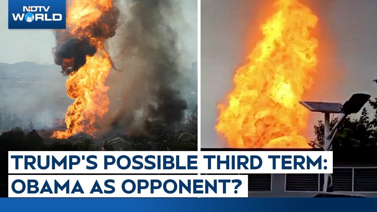 Fiery Cloud Rises Into Sky As Burst Gas Pipeline Sparks Massive Blaze