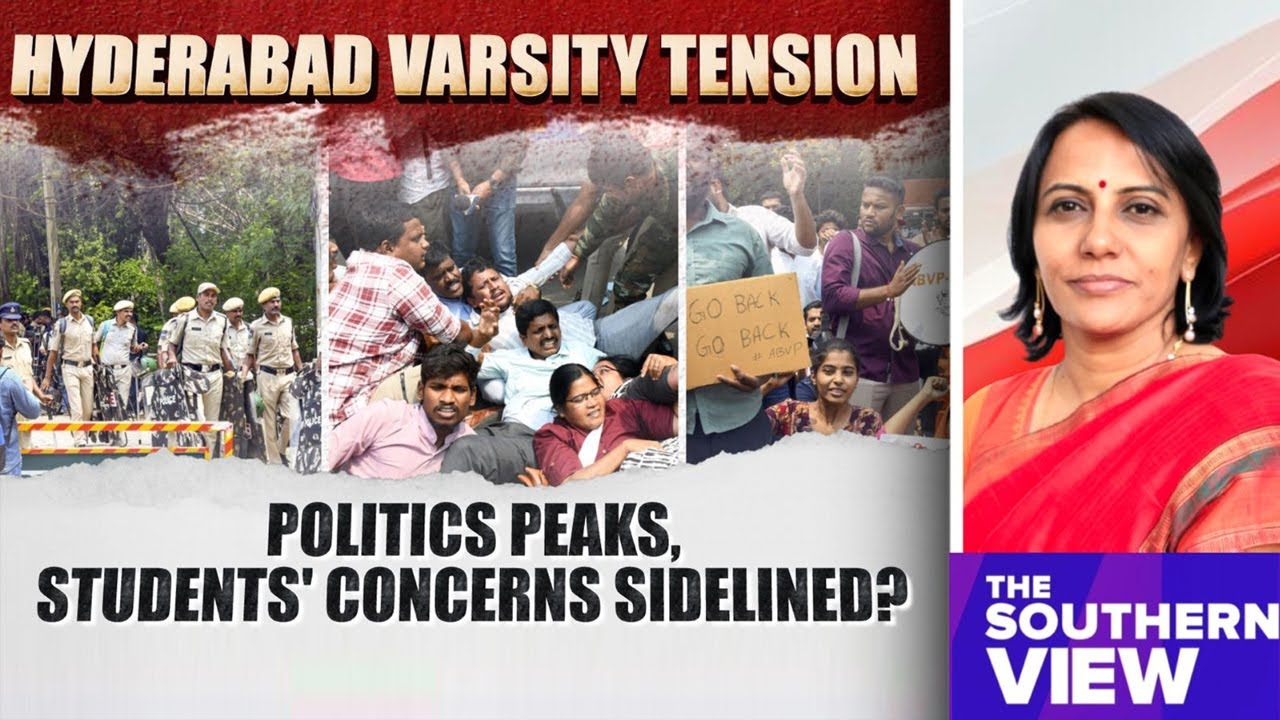 Hyderabad Varsity Tension | Politics Peaks, Students' Concerns Sidelined? Hyderabad Varsity Tension | Politics Peaks, Students' Concerns Sidelined?