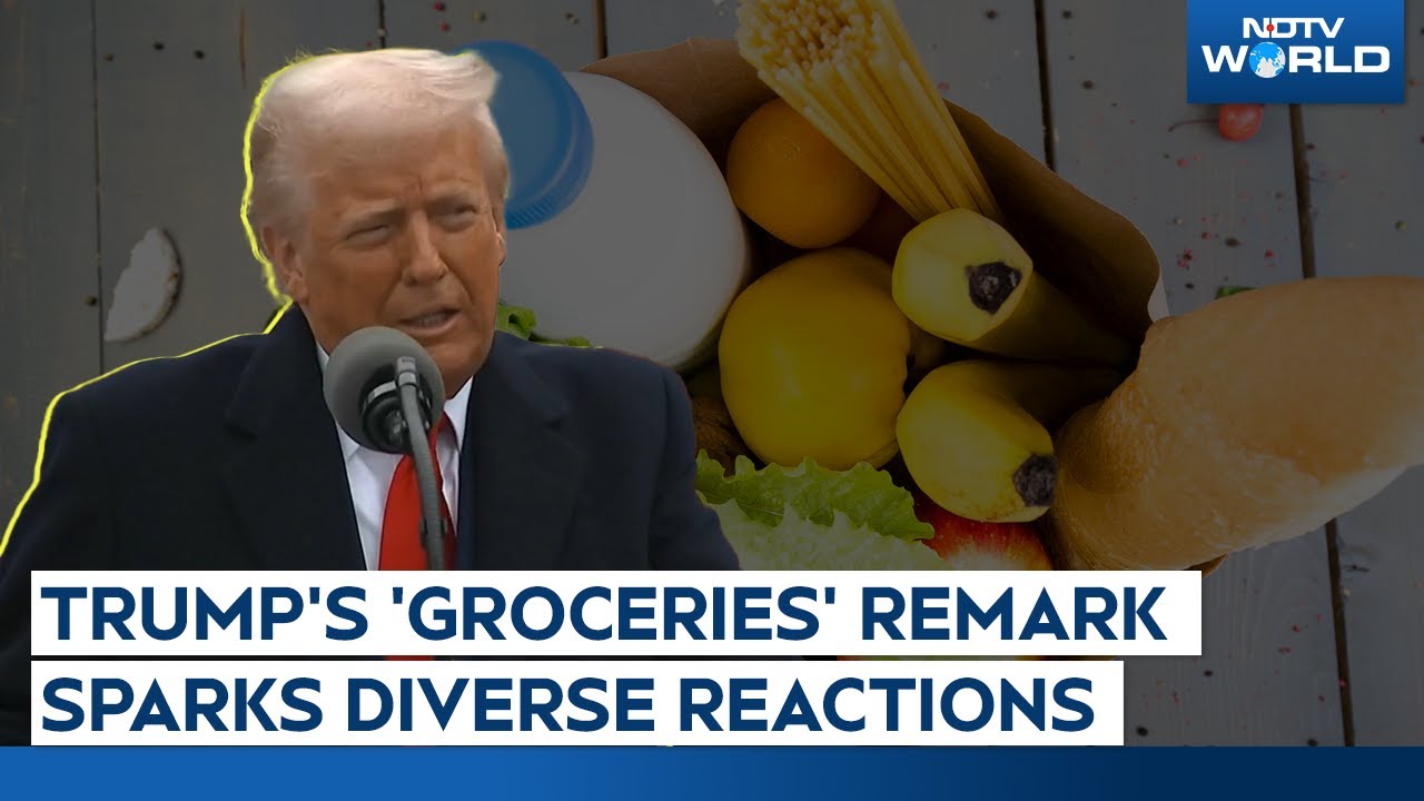 Donald Trump's 'Groceries' Remark Sparks Diverse Reactions on Social Media