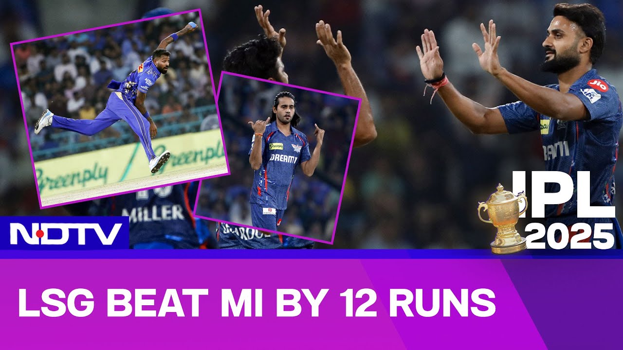 LSG Vs MI IPL 2025 | Hardik Pandyas All-Round Show In Vain As LSG Register Thrilling Win Against MI