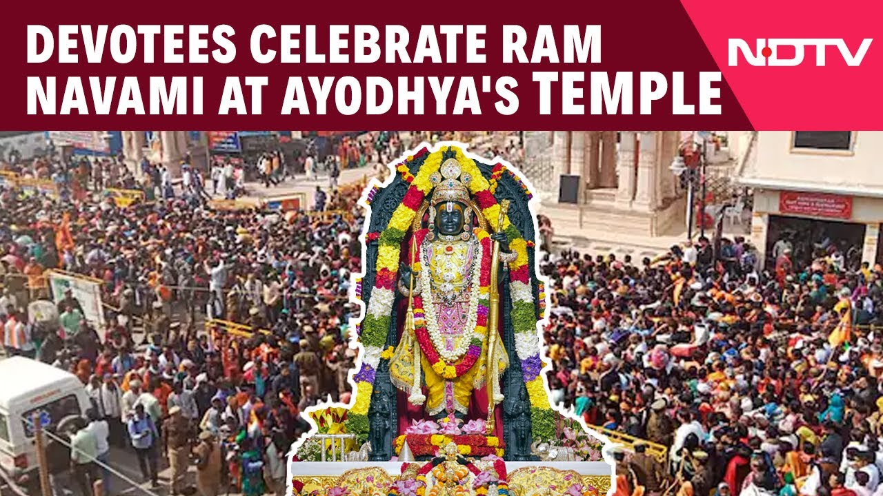 Ram Navami: Devotees Throng Ayodhya's Ram Temple, Take Holy Dip On Occasion Of Ram Navami