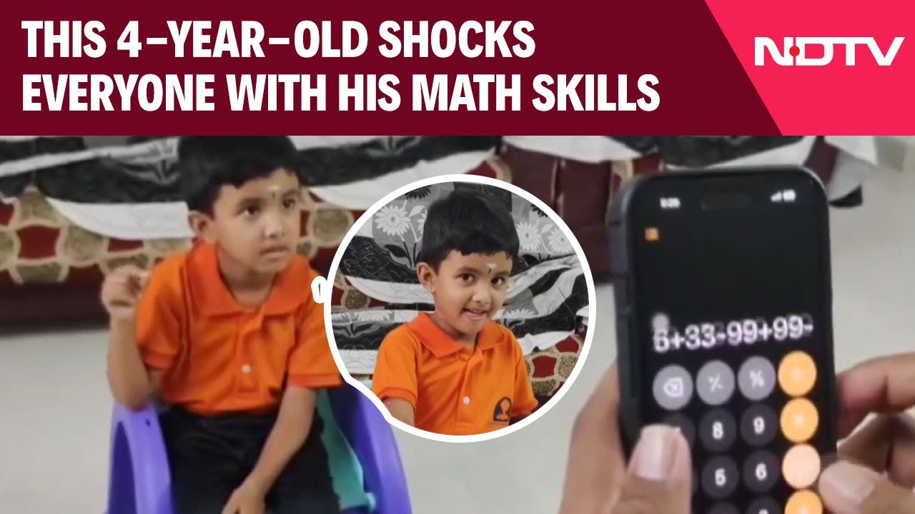 4-Year-Old Maths Prodigy From Tamil Nadu Solves Problems That Stump Adults 4-Year-Old Maths Prodigy From Tamil Nadu Solves Problems That Stump Adults