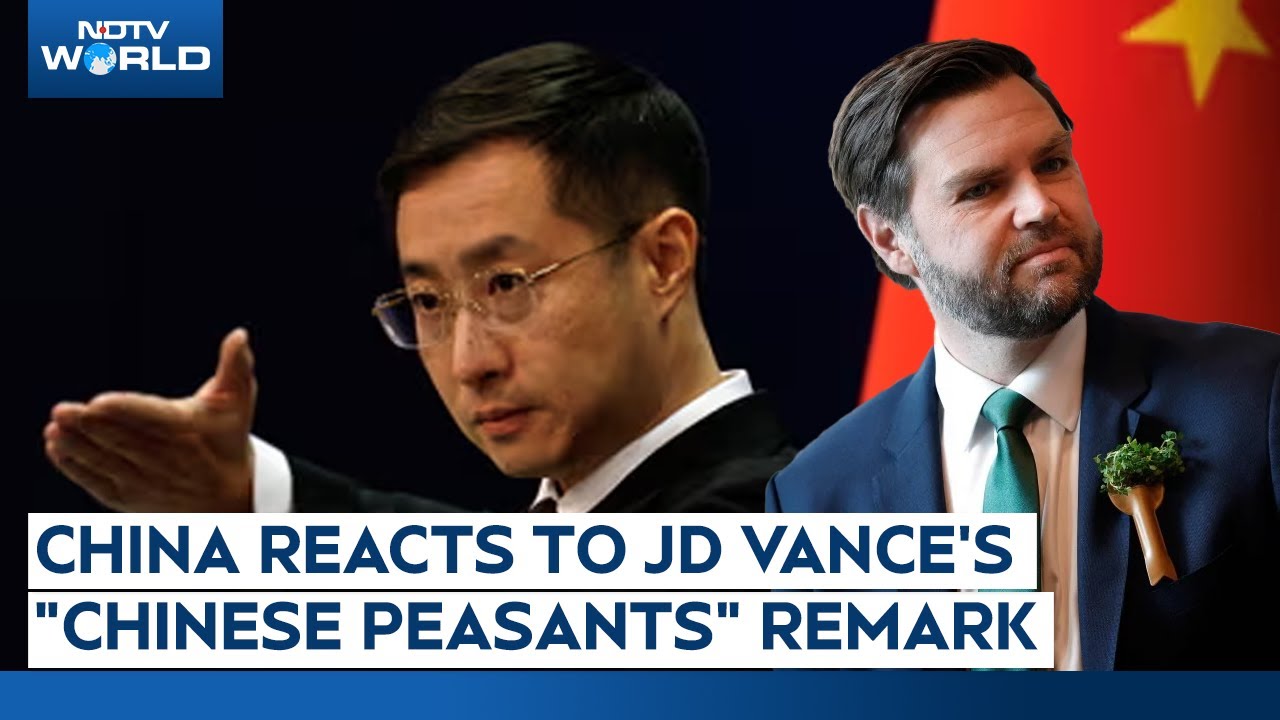 China Criticises JD Vance's "Chinese Peasants" Remark