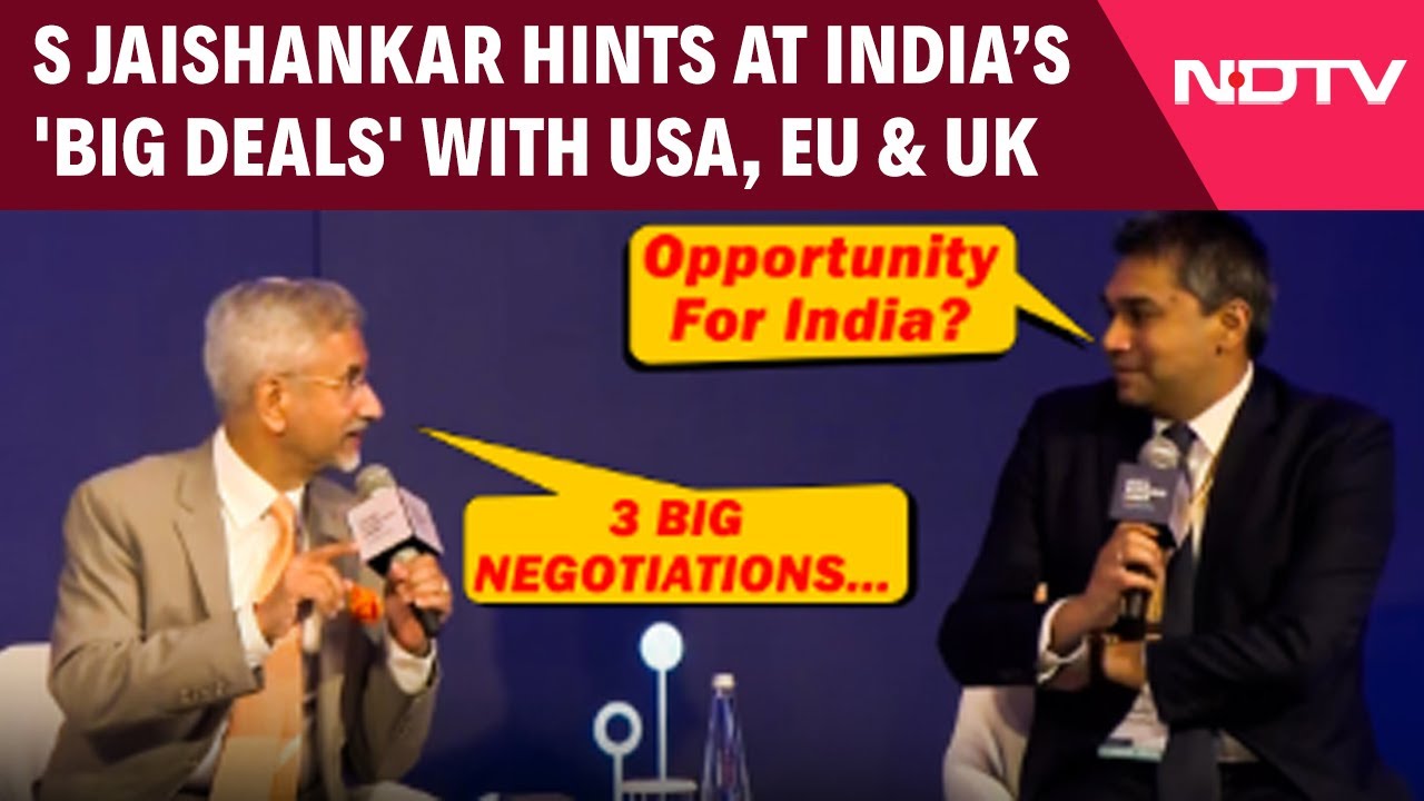 S Jaishankar News | S Jaishankar Hints At India’s 'big Deals' With USA, EU & UK