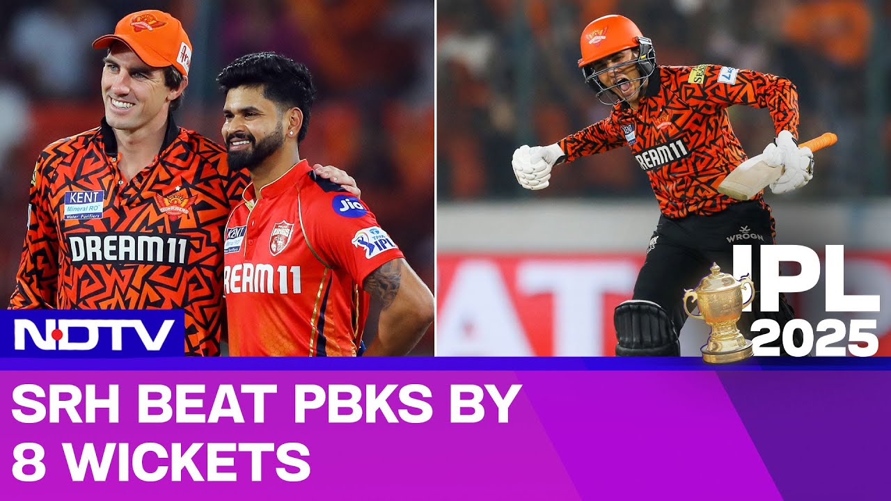 SRH Beat PBKS By 8 Wickets, Abhishek Sharma Scores 141 off 55 balls