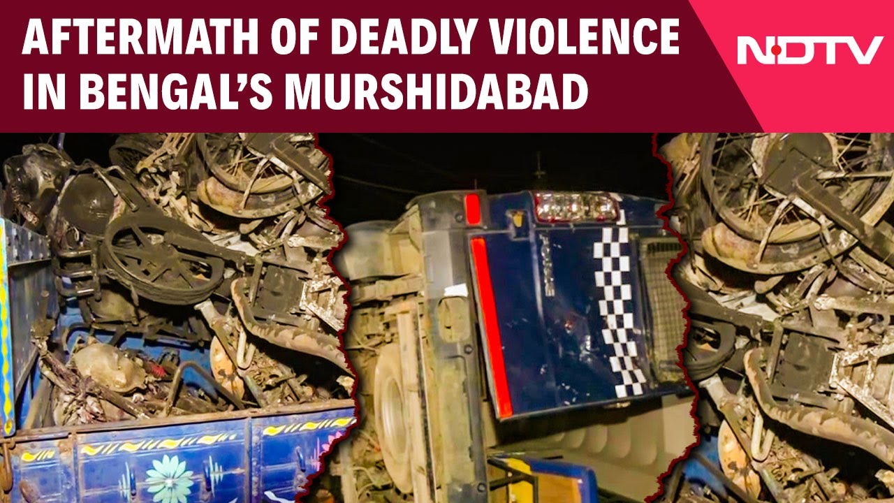 Police Vans Vandalized, Vehicles torched: Aftermath Of Deadly Bengal Violence