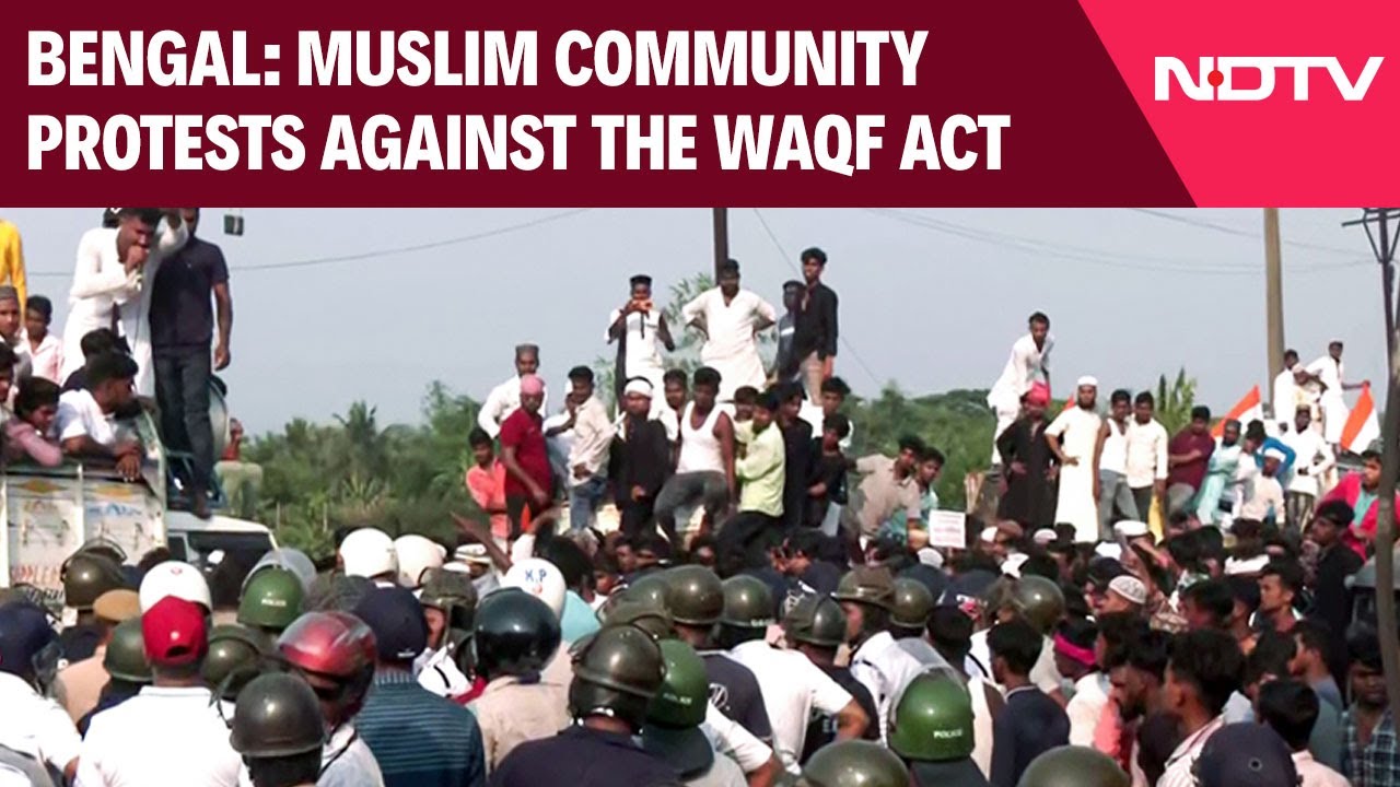 West Bengal News Today | Muslim Community Protests Against Waqf Amendment Act In South 24 Parganas