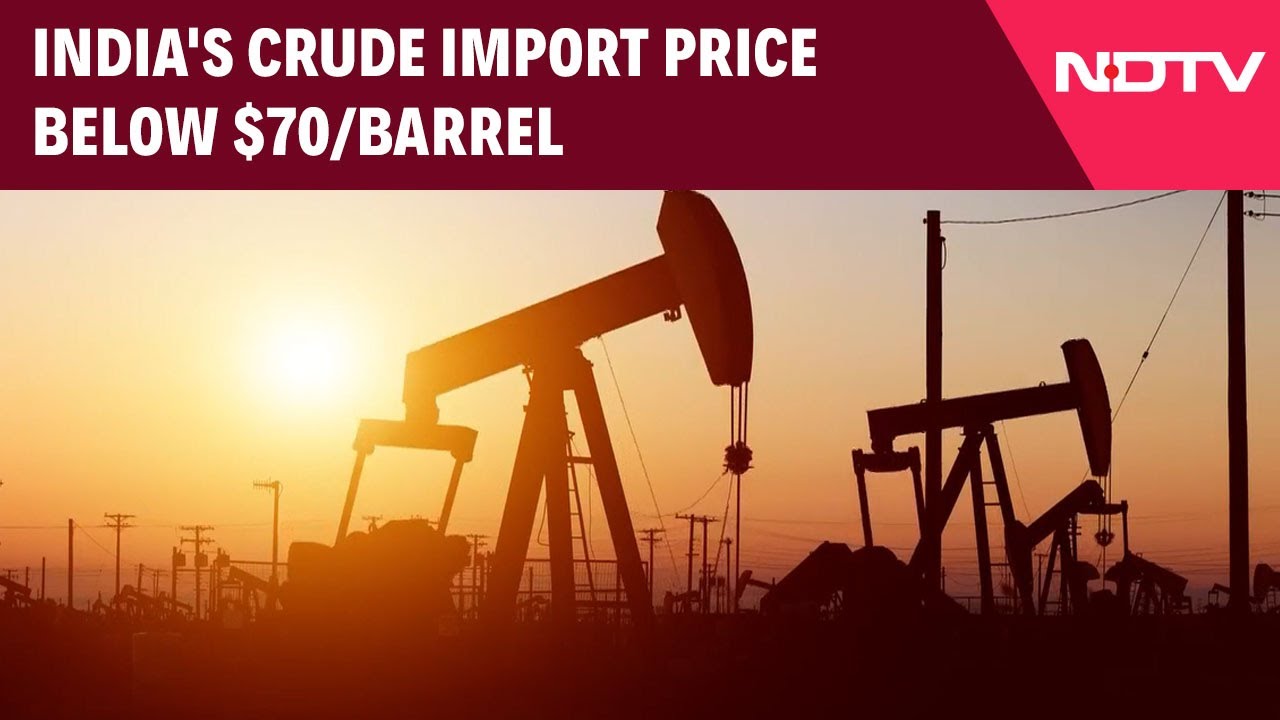 Crude Oil Prices | India's Crude Import Price Below $70/barrel Crude Oil Prices | India's Crude Import Price Below $70/barrel