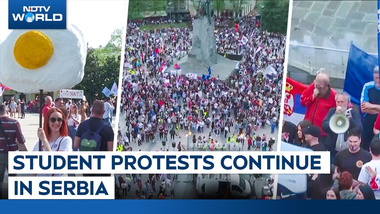 Student Protests Continue In Serbia Over Railway Station Canopy Collapse