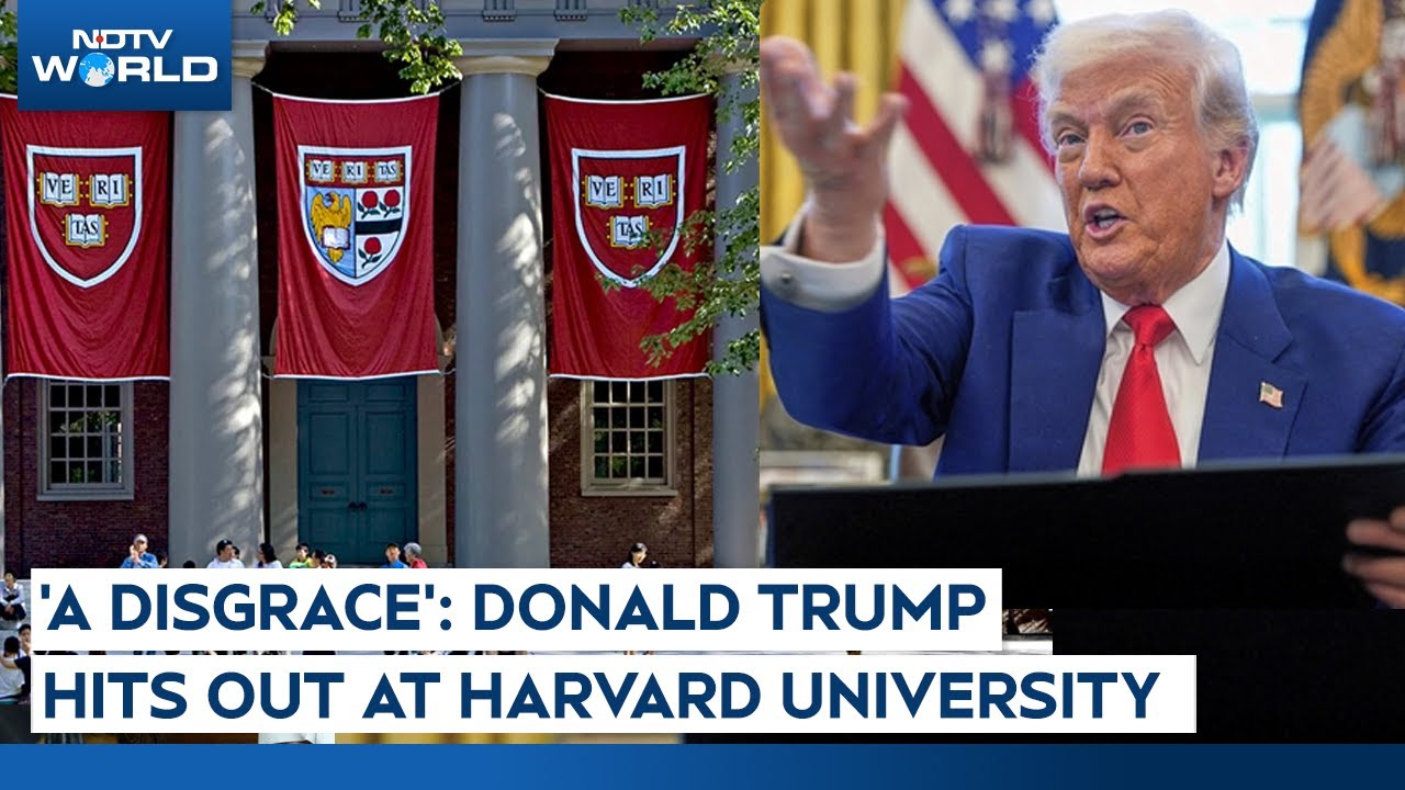 Trump Calls Harvard 'A Disgrace' Amid Campus Protests | Trump Vs Harvard