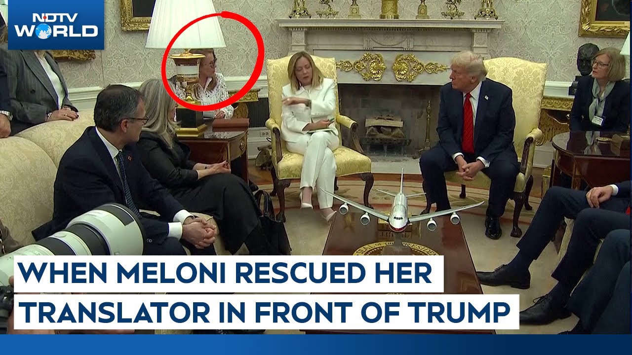 Meloni Rescues Her Translator As Trump Makes Her Nervous
