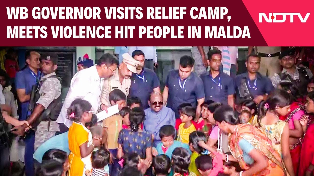 West Bengal Governor Visits Relief Camp, Meets Violence Hit People In Malda West Bengal Governor Visits Relief Camp, Meets Violence Hit People In Malda