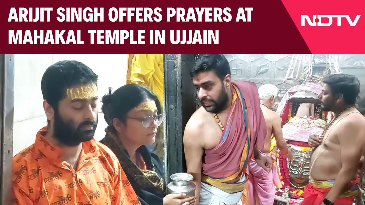 Arijit Singh Attends Bhasma Aarti, Offers Prayers At Mahakal Temple In Ujjain