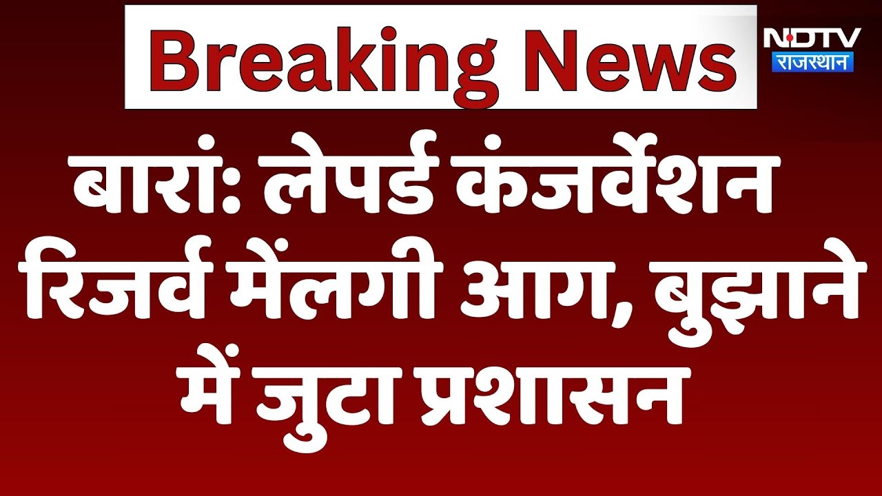 Baran News: लेपर्ड Conservation Reserve में लगी आग, बुझाने में जुटा प्रशासन | Latest News |Rajasthan