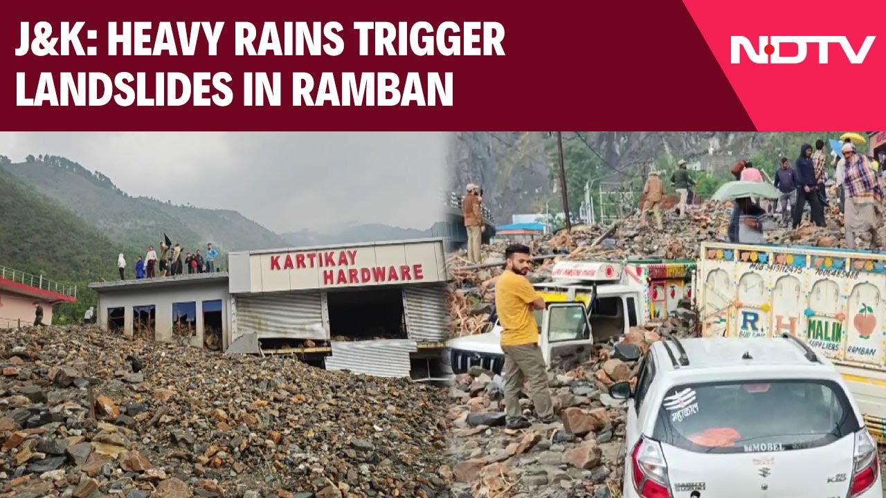 Heavy Rains Trigger Landslides In Ramban, Several Buildings Damaged Heavy Rains Trigger Landslides In Ramban, Several Buildings Damaged