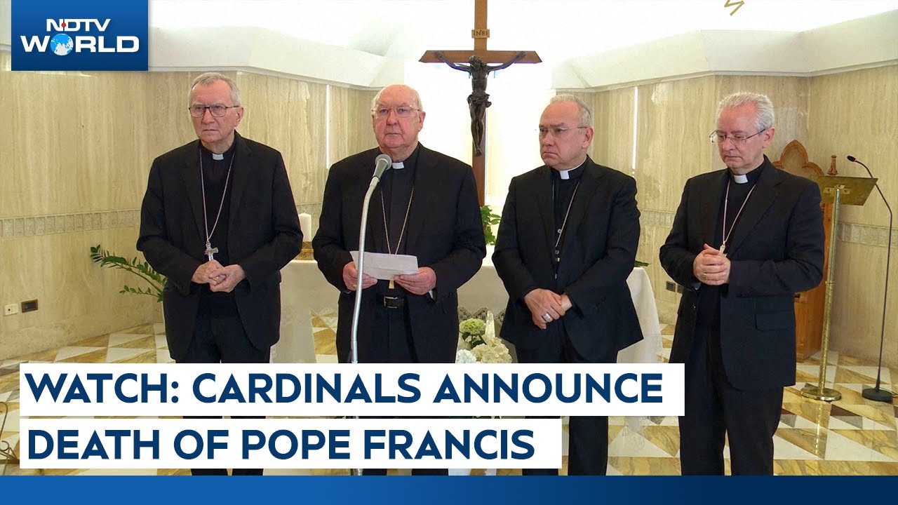 Pope Francis Died | Watch Vaticans Announce Pope Francis' Death
