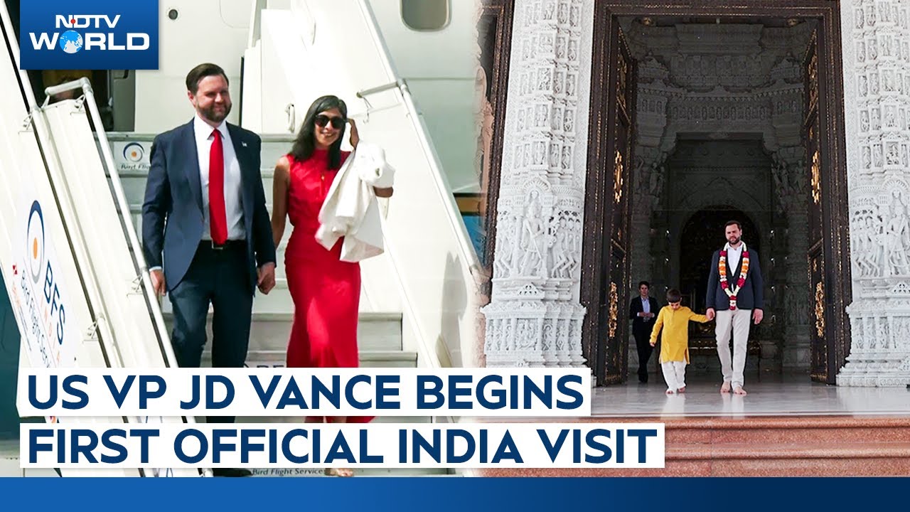 US VP JD Vance Begins First Official India Visit, Focus On Trade Talks & Culture