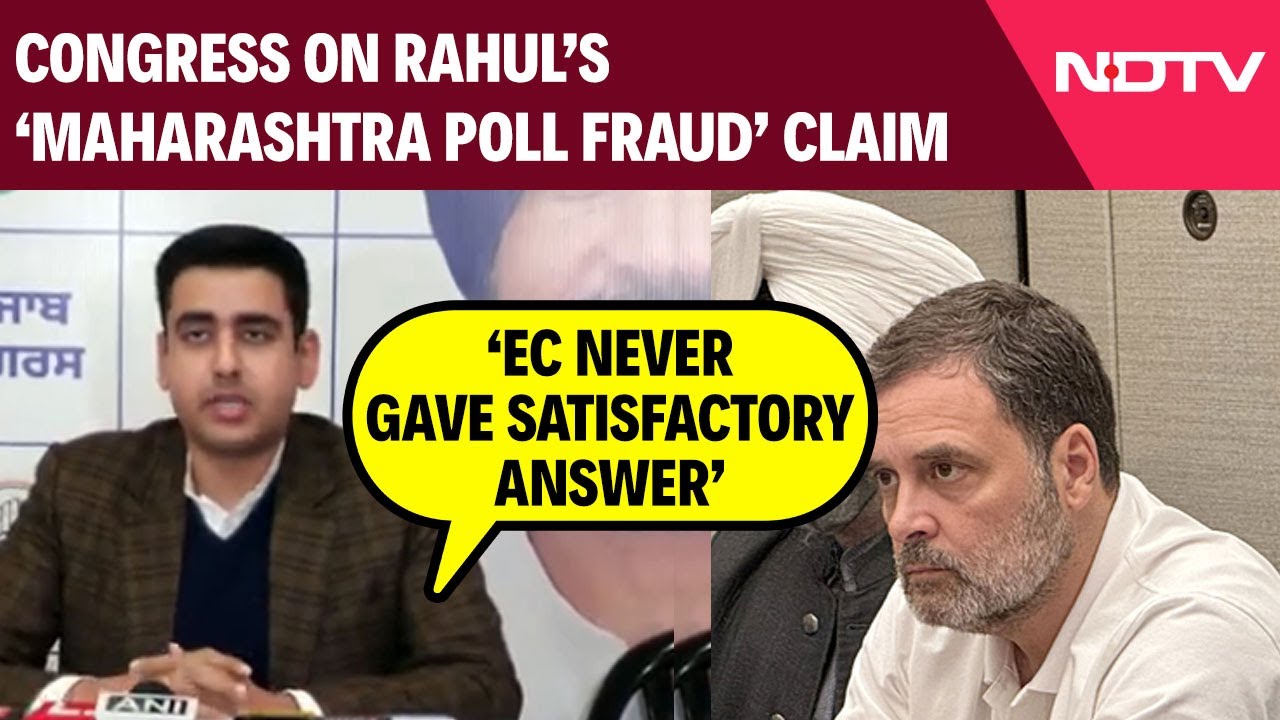 Rahul Gandhi US | Rahul Claims 'Maha Poll Fraud' In US, Cong: EC Never Gave Satisfactory Answer