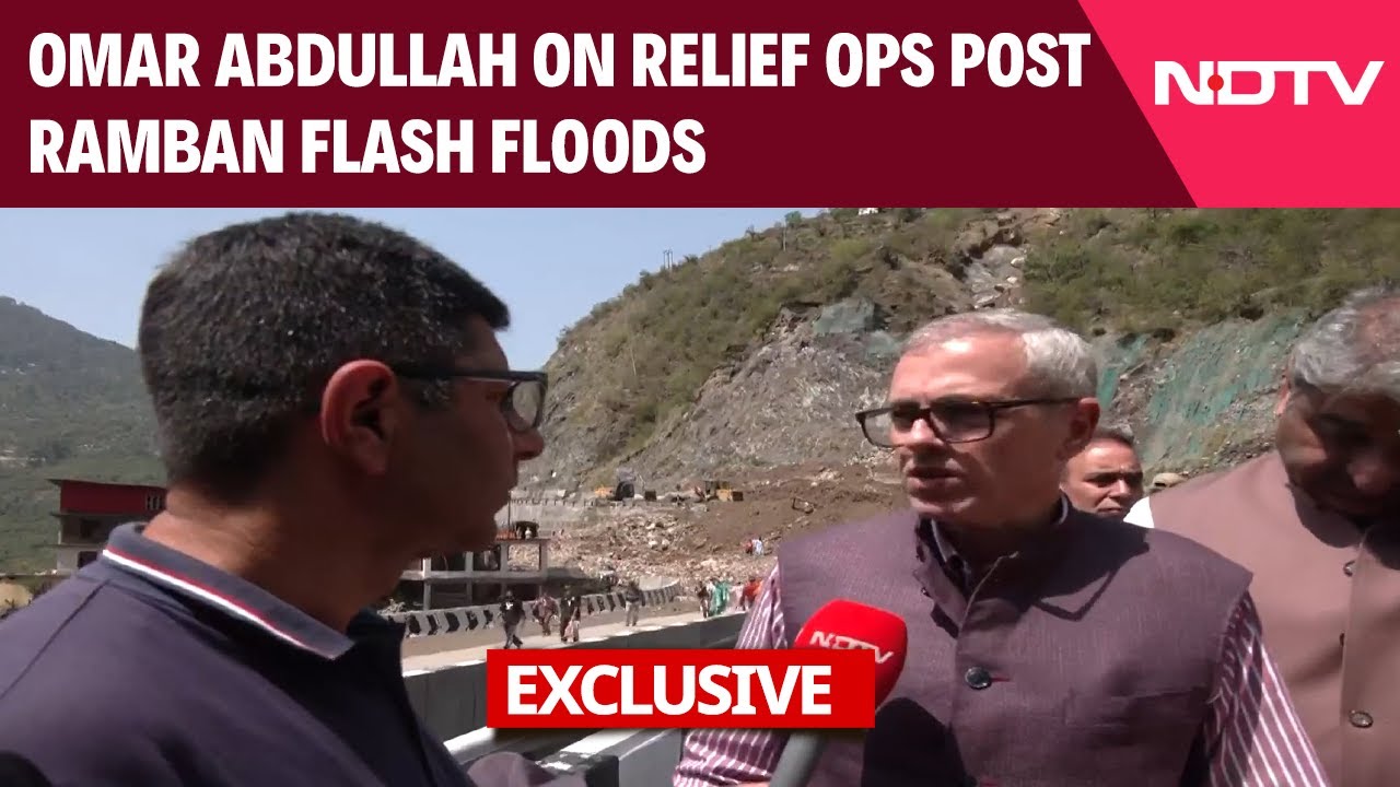 Ramban Flash Floods |"No Shortage Of Essentials": Omar Abdullah On Relief Ops Post Flash Floods