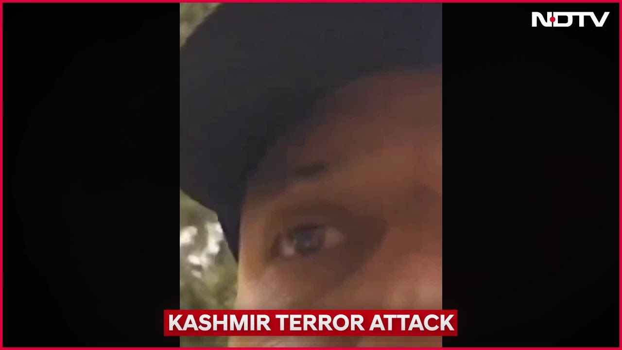 Watch Tourist's Video Shows Chilling Moment Terrorists Open Fire in Pahalgam