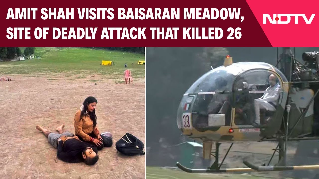 Union Home Minister Amit Shah Visits Baisaran Meadow, Site Of Attack