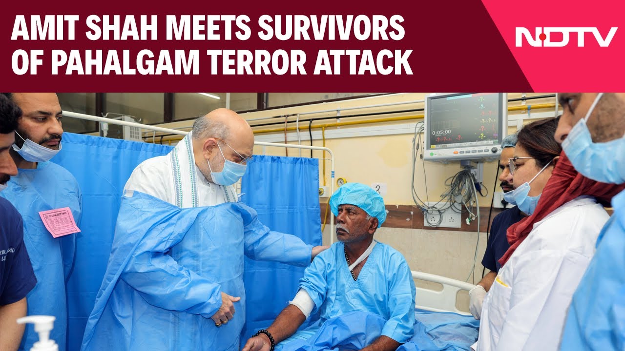 Amit Shah Meets Victims Injured In Pahalgam Terror Attack