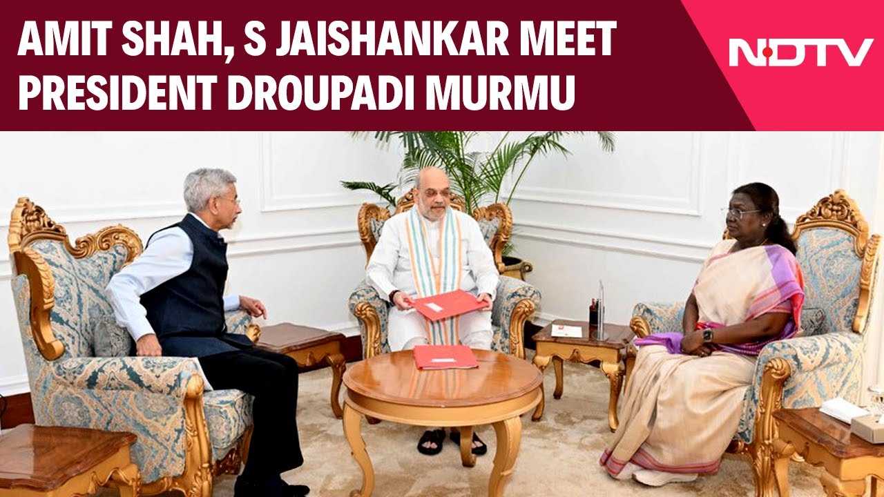 HM Amit Shah, EAM S Jaishankar Meet President Droupadi Murmu