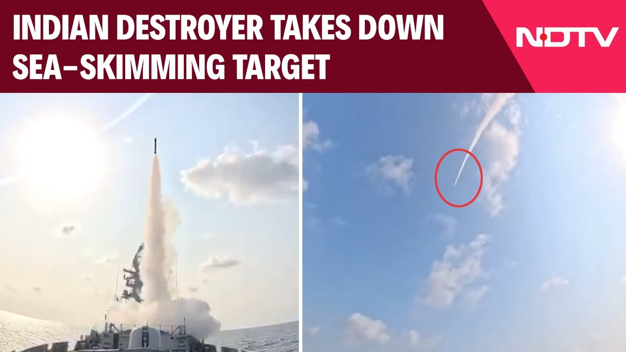"Precision Engagement" - Indian Destroyer Takes Down Sea-Skimming Target "Precision Engagement" - Indian Destroyer Takes Down Sea-Skimming Target