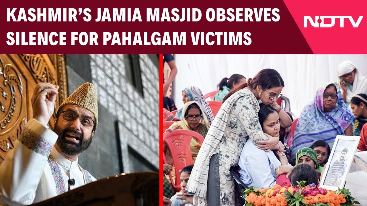 Srinagar's Jamia Masjid Observes One Minute Silence For Pahalgam Attack Victims