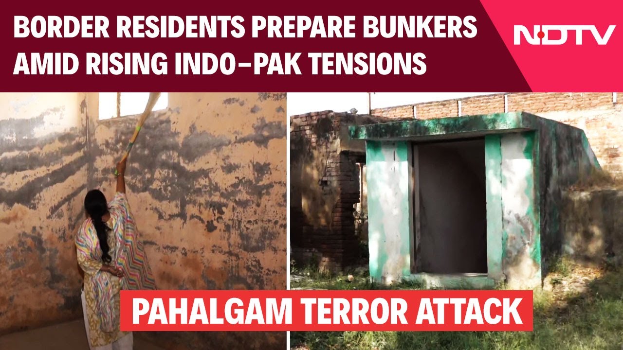 Video: Amid Rising Indo-Pak Tensions, Trewa Village Residents Clean Bunkers Anticipating A Border Conflict