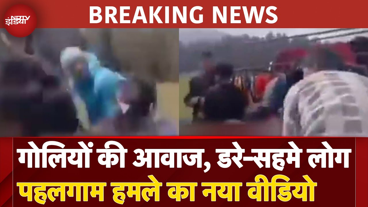 Pahalgam Terror Attack: गोलियों की ताबड़तोड़ आवाज, डरे सहमे पर्यटक....आतंकी हमले का नया वीडियो Pahalgam Terror Attack: गोलियों की ताबड़तोड़ आवाज, डरे सहमे पर्यटक....आतंकी हमले का नया वीडियो