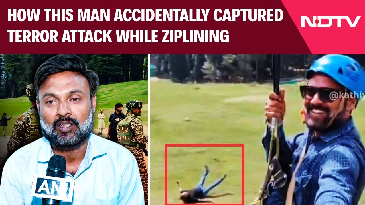 Pahalgam Attack Video | How This Man Accidentally Captured Pahalgam Attack While Ziplining