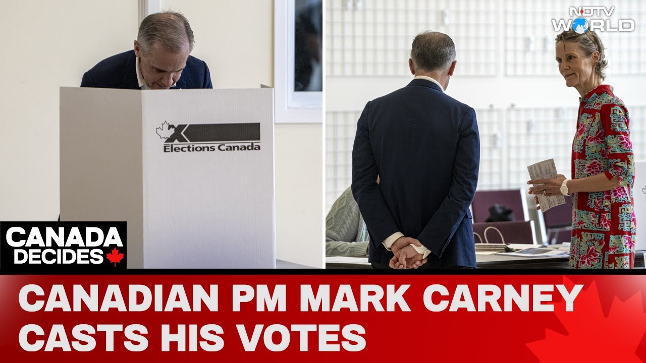 Canadian PM Mark Carney And His Wife Diana Fox Carney Cast Their Votes