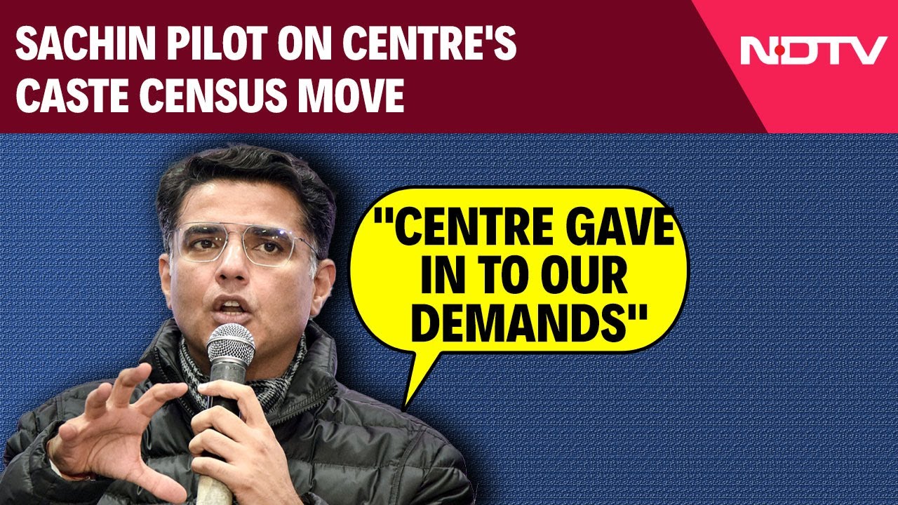 Sachin Pilot On Centre's Caste Census Move: "Centre Gave In To Our Demands"
