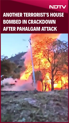 Another Terrorist's House Bombed After Pahalgam Terror Attack