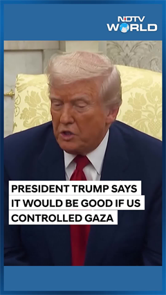 US President Trump Again Says It Would Be Good If US Controlled Gaza