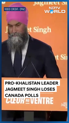Pro-Khalistan Jagmeet Singh Breaks Down After Crushing Canada Defeat Pro-Khalistan Jagmeet Singh Breaks Down After Crushing Canada Defeat