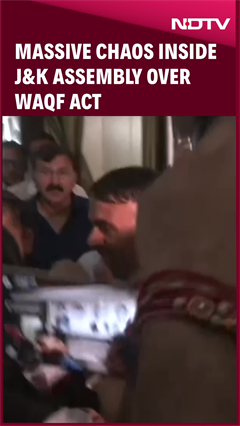 “Ek Ko Bhi Nahi Chhodunga…” Massive Uproar For Third Day Inside J&K Assembly Over Waqf Act