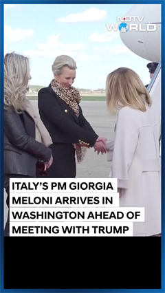 Italian PM Meloni Lands In Washington Ahead Of Meeting With Trump On Tariffs