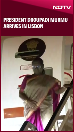President Droupadi Murmu Arrives In Lisbon For State Visit To Portugal