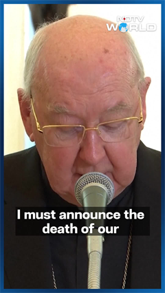 Watch: Vatican Announces Pope Francis' Death