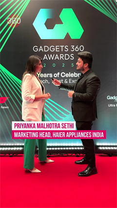 Gadgets 360 Awards 2025: Priyanka Malhotra Sethi From Haier Appliances India on Their Future Plans