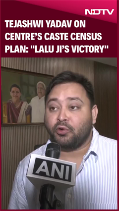 Tejashwi Yadav On Centre's Caste Census Plan: "Lalu Yadav's Win"