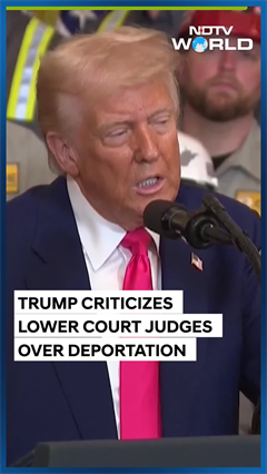Trump Hits Out At Lower Court Judges Over Deportation Of Gang Members