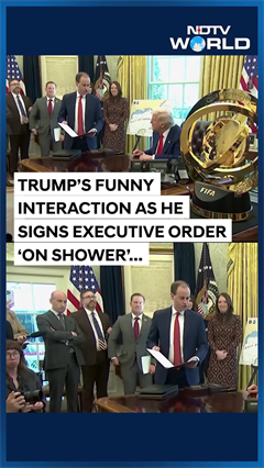 Trump Signs Executive Order To Lift Curbs On Shower Water Pressure In Oval Office