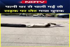 MP News: पत्नी घर से चली गई तो सड़क पर लेट गया युवक MP News: पत्नी घर से चली गई तो सड़क पर लेट गया युवक